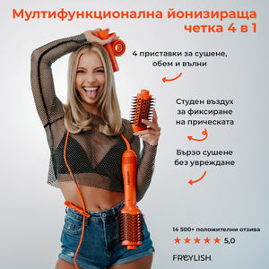 Мултифункционална йонизираща четка 4 в 1